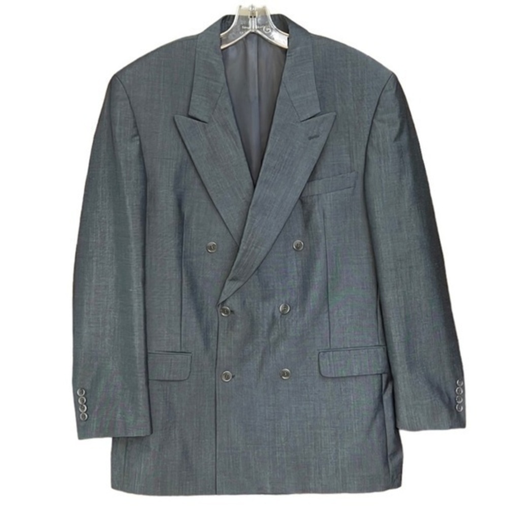 Vintage Moore’s Corporate Collection Wool & Mohair Blend Double Breasted 44L